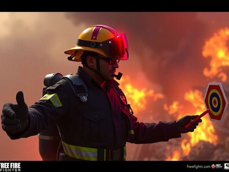 Free Fire Fighter - Upcoming VR Mode Concept art for Free Fire Fighter VR mode showing Indian firefighter perspective