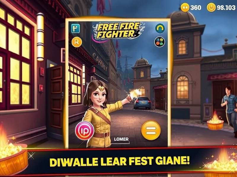 Free Fire Fighter - Diwali Emergency Mission Free Fire Fighter Diwali special mission with cracker shop fire